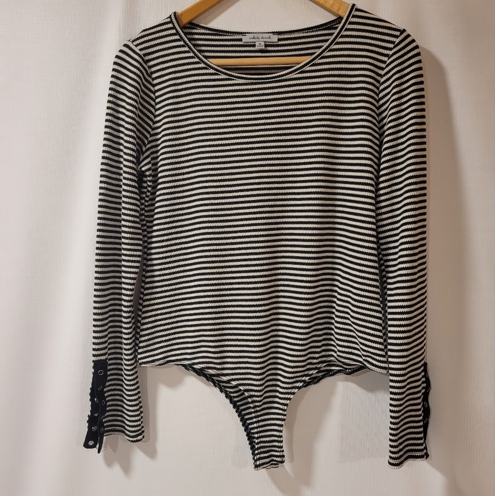 Black & White Stripe Body Suit